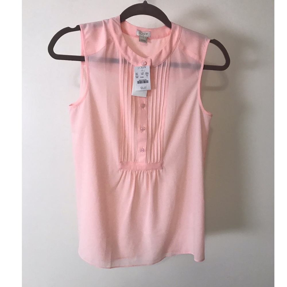 JCREW TANK BLOUSE LIGHT LINK SIZE 0